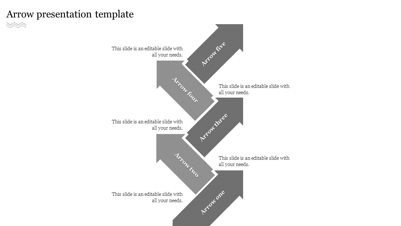 arrow presentation template-5-Gray